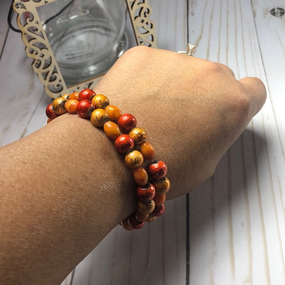 ‼️ Women’s Handmade Beaded Bracelet. Set of 2 - Picture 1 of 3